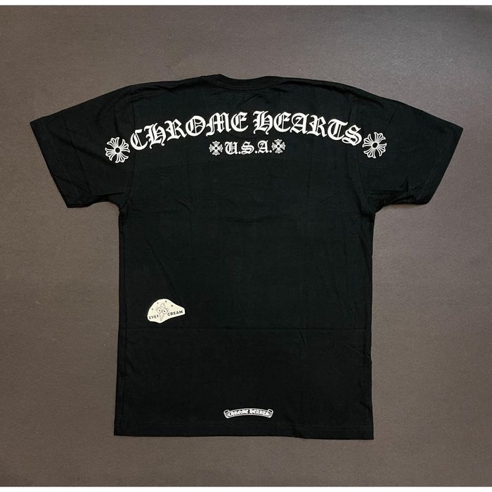 Chrome Hearts DS Chrome Hearts classic Scroll Shoulder Logo tee BaPe ...