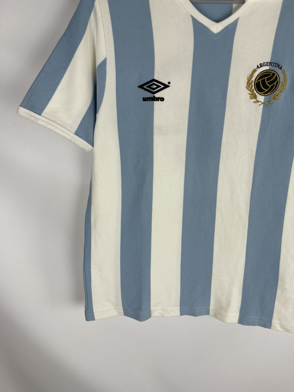 Umbro Umbro Argentina vintage 90s 1966 stadium match home soccer Size US L / EU 52-54 / 3 - 5 Thumbnail