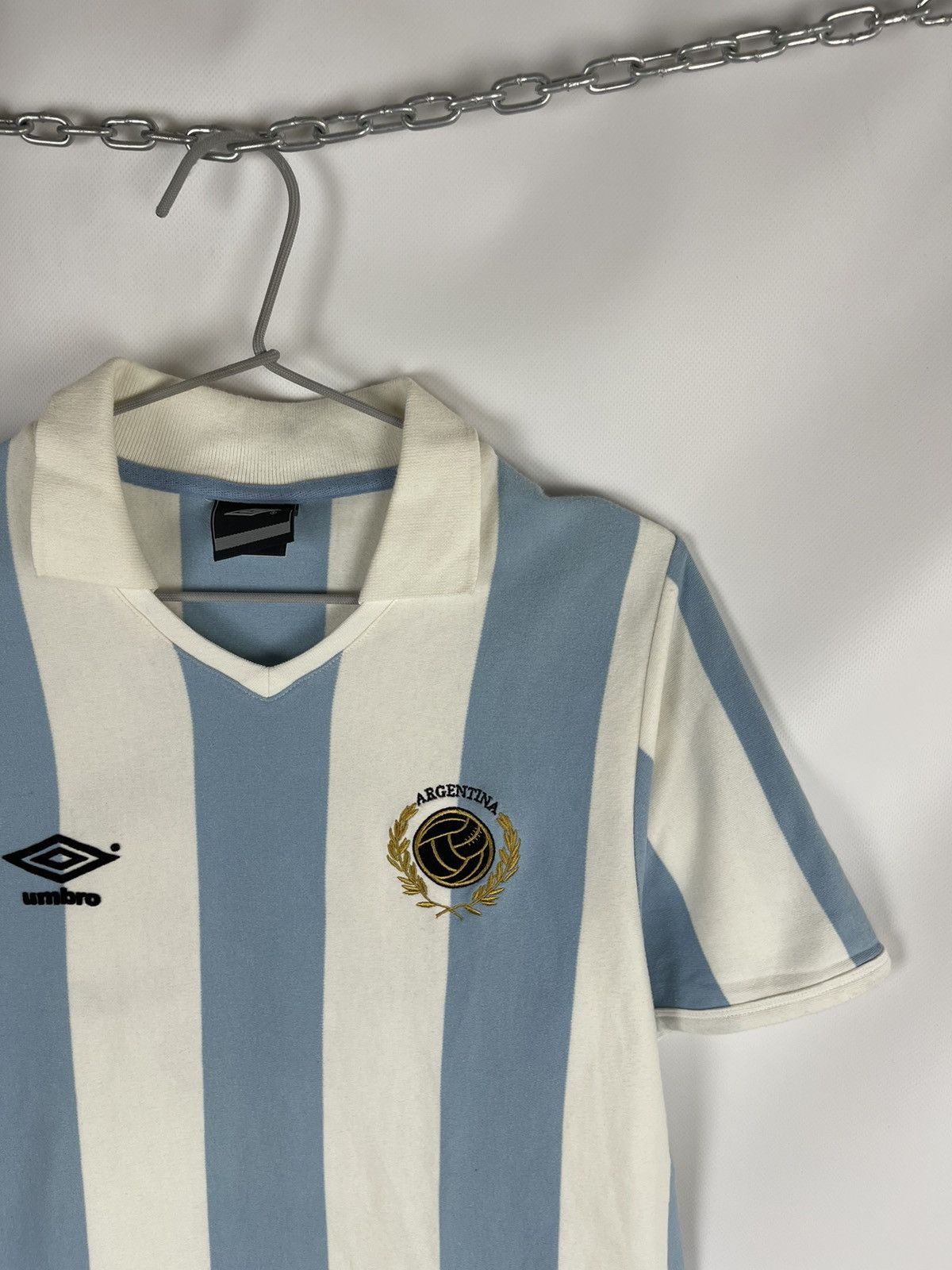Umbro Umbro Argentina vintage 90s 1966 stadium match home soccer Size US L / EU 52-54 / 3 - 3 Thumbnail