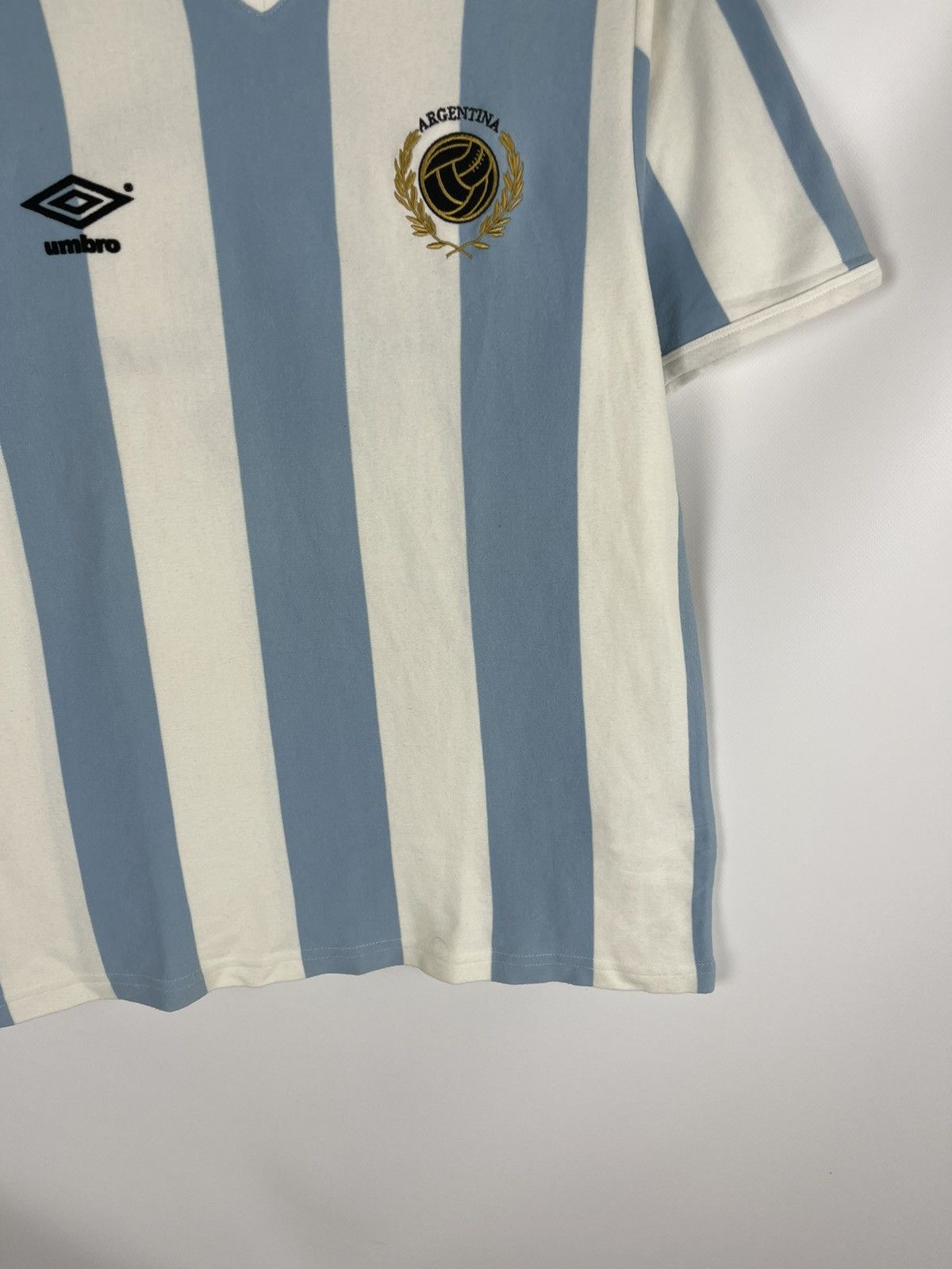 Umbro Umbro Argentina vintage 90s 1966 stadium match home soccer Size US L / EU 52-54 / 3 - 4 Thumbnail