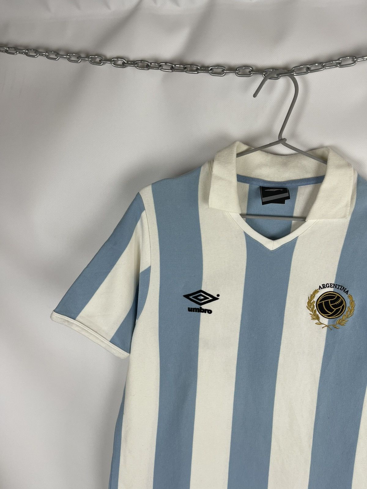 Umbro Umbro Argentina vintage 90s 1966 stadium match home soccer Size US L / EU 52-54 / 3 - 2 Thumbnail