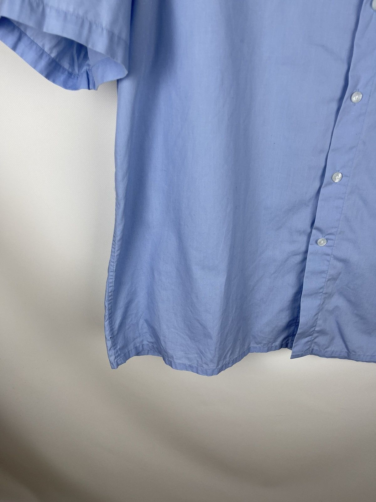 Vintage × Yves Saint Laurent Yves Saint Laurent vintage blue embroidered logo shirt Size US XXL / EU 58 / 5 - 4 Thumbnail