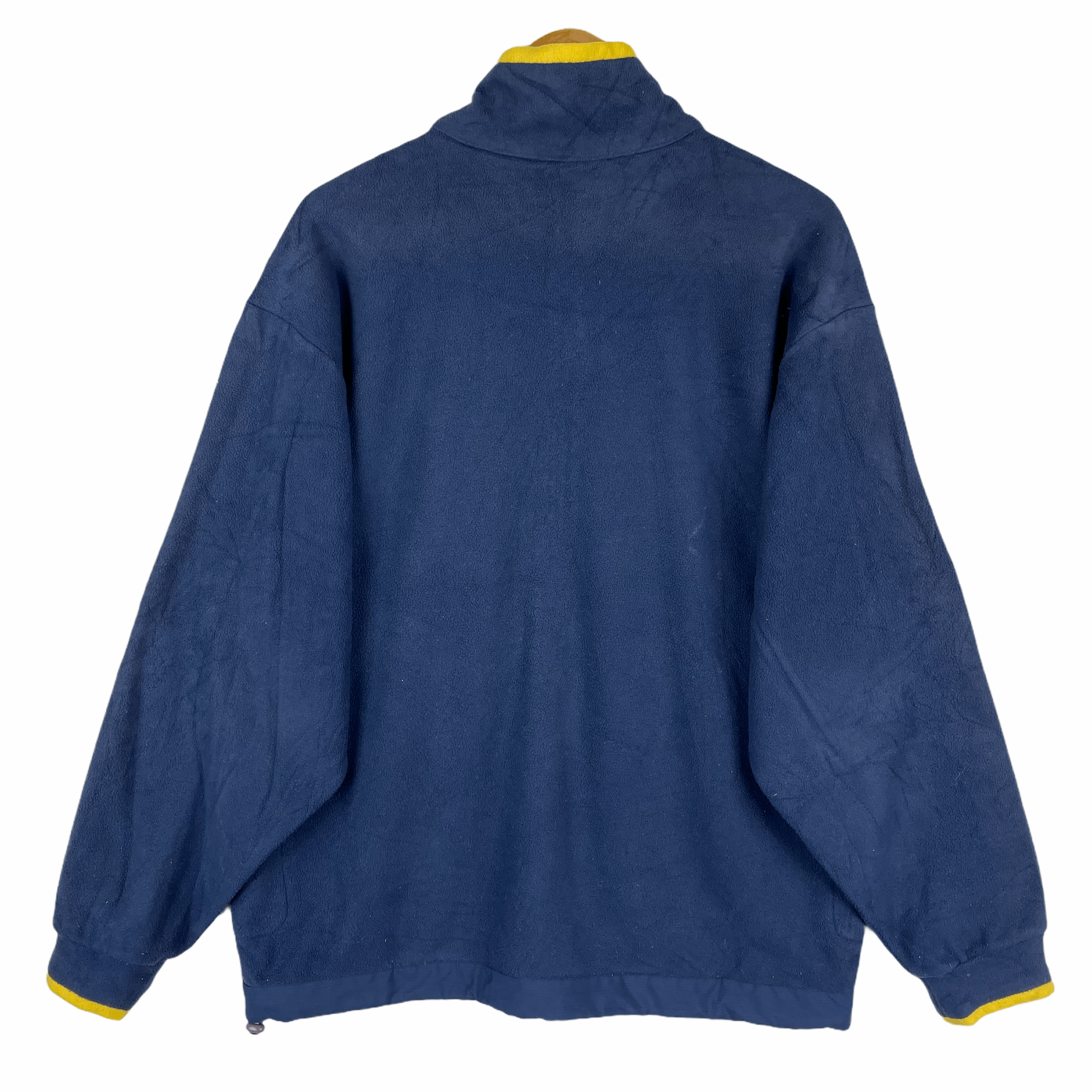 Nike Vintage NIKE FLEECE Full Zipper Swoosh Blue Yellow Sweater Size US XL / EU 56 / 4 - 5 Thumbnail