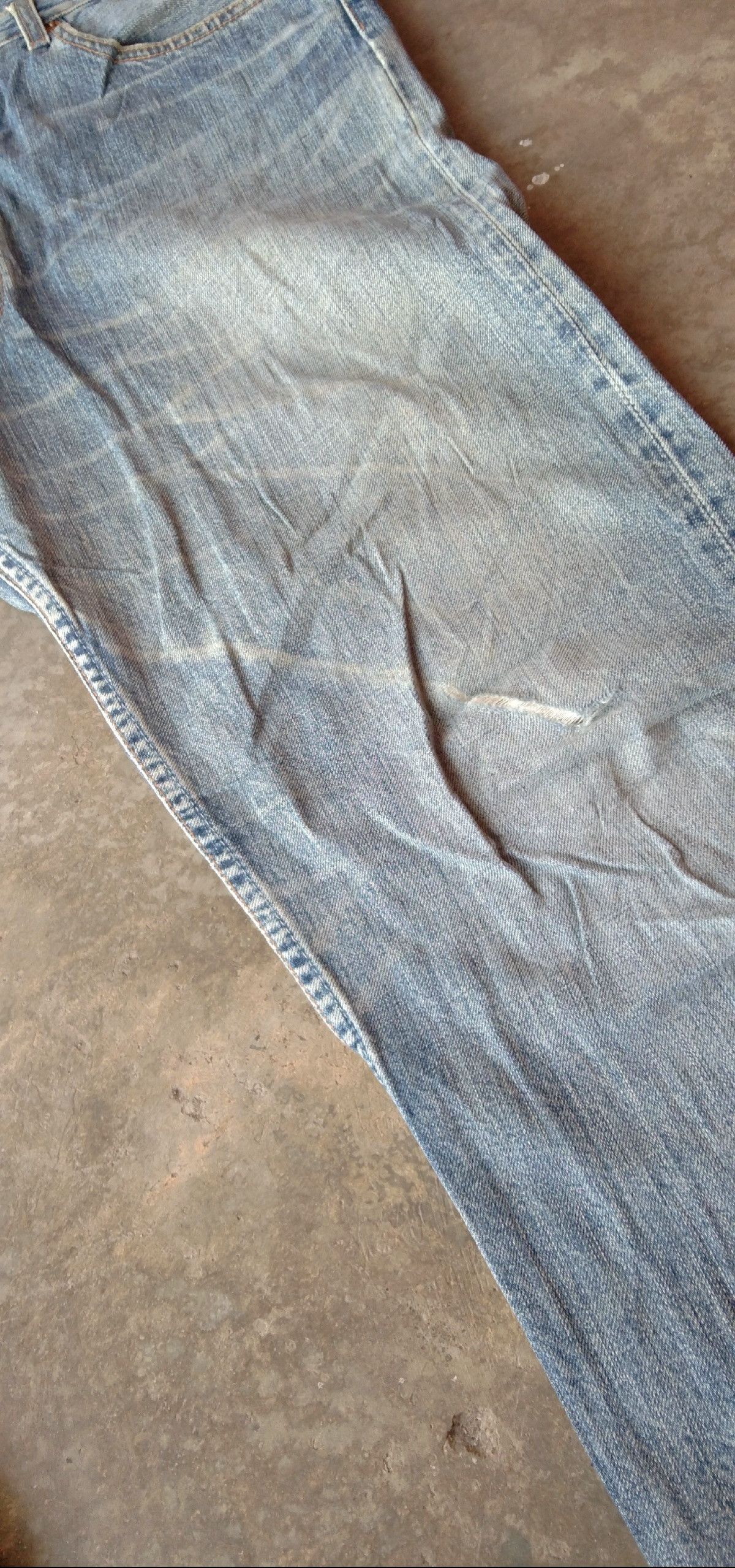 Levi's × Vintage Vintage Levis 501 Distressed Jeans 34x32 Size US 34 / EU 50 - 4 Thumbnail
