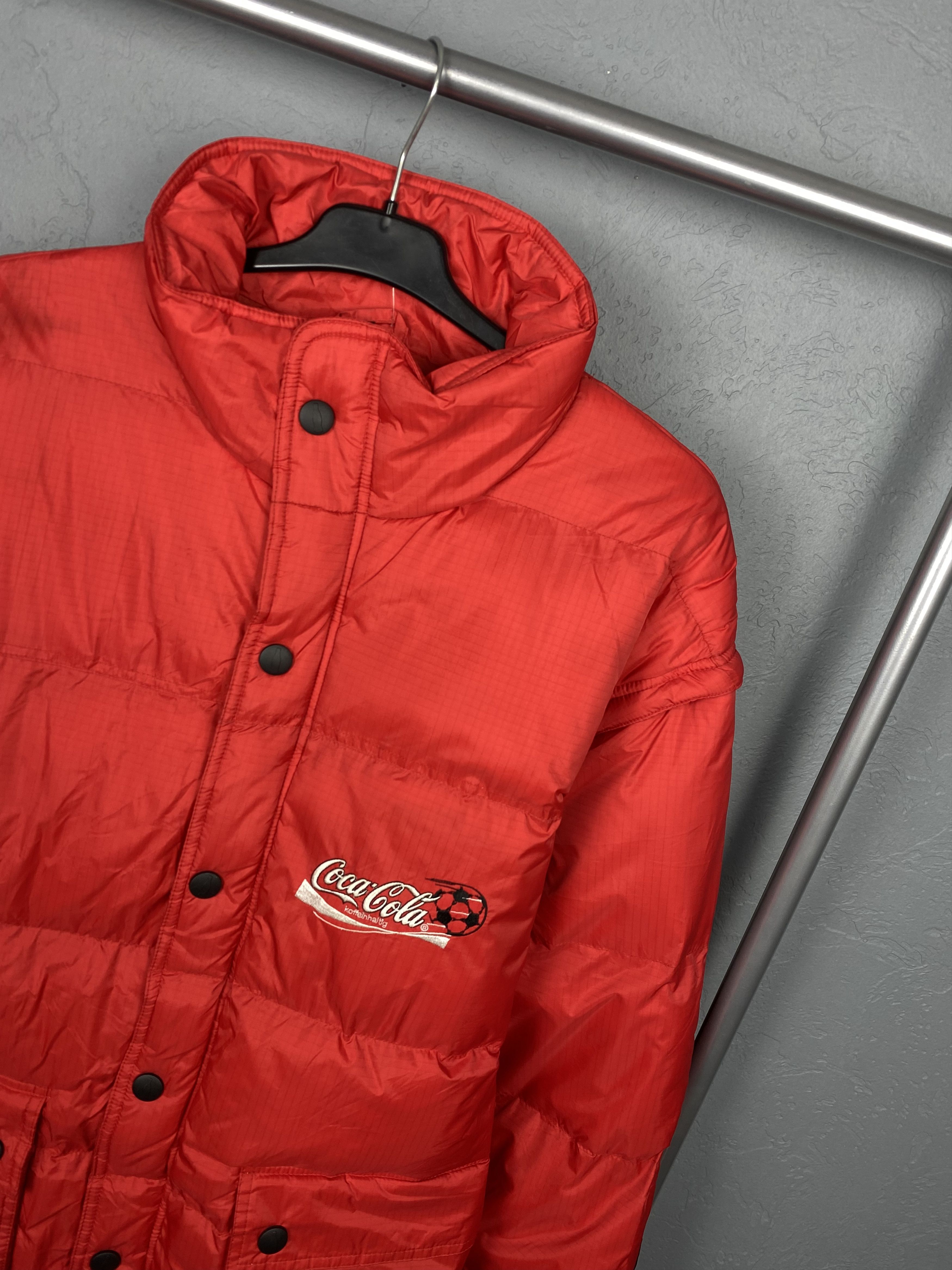 Coca Cola Coca Cola 90s Vintage Mens Puffer Jacket VEST Size US XL / EU 56 / 4 - 2 Thumbnail