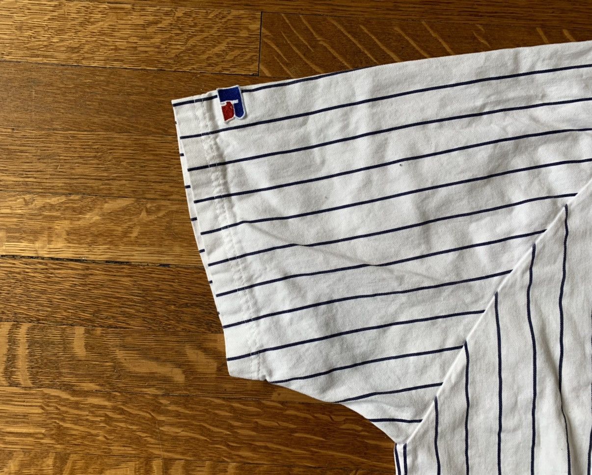 New York Yankees × Vintage 90s Vintage New York Yankees Pinstripe MLB Baseball Jersey Size US L / EU 52-54 / 3 - 7 Thumbnail