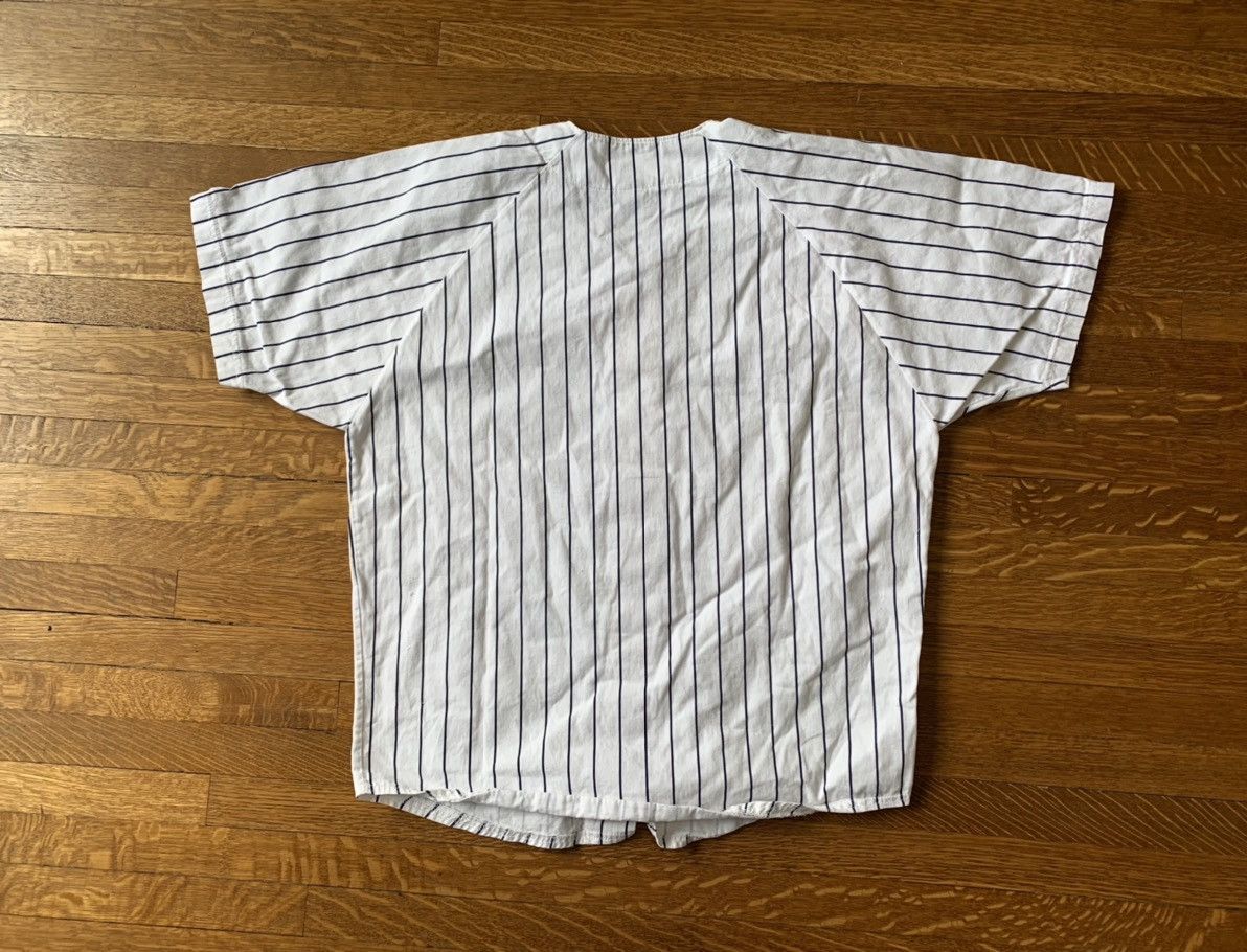 New York Yankees × Vintage 90s Vintage New York Yankees Pinstripe MLB Baseball Jersey Size US L / EU 52-54 / 3 - 5 Thumbnail