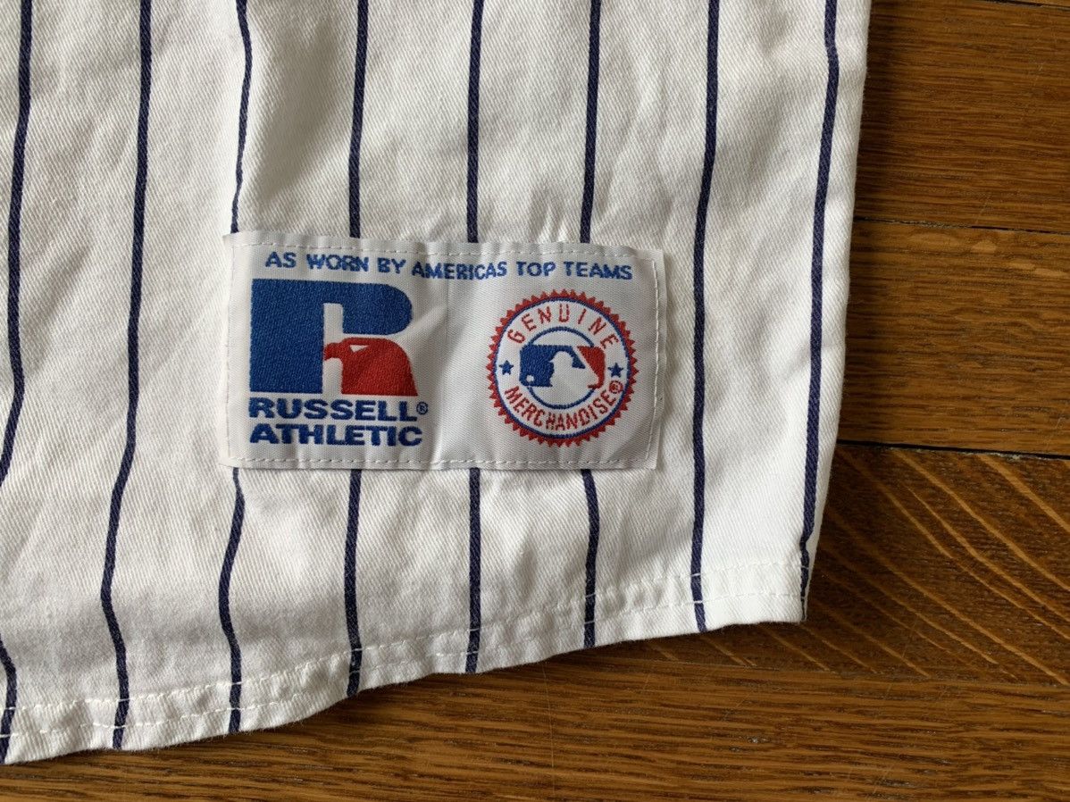 New York Yankees × Vintage 90s Vintage New York Yankees Pinstripe MLB Baseball Jersey Size US L / EU 52-54 / 3 - 6 Thumbnail