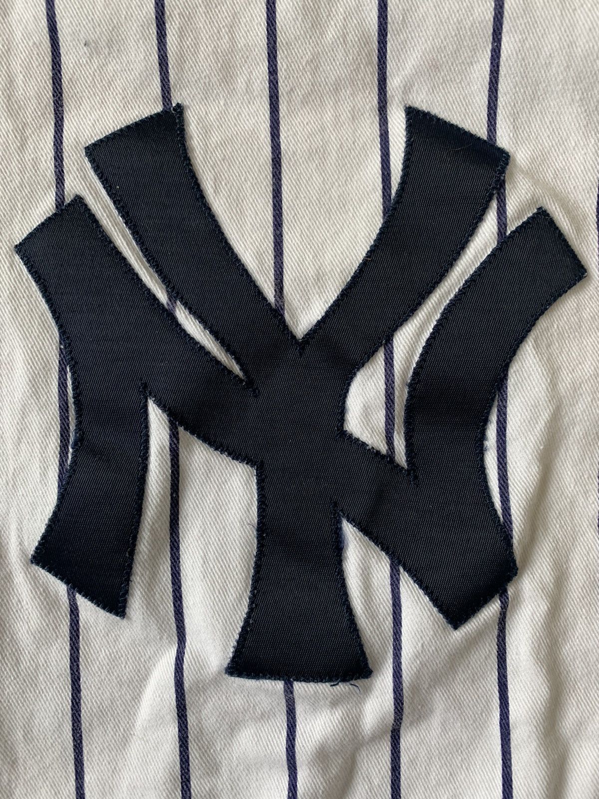 New York Yankees × Vintage 90s Vintage New York Yankees Pinstripe MLB Baseball Jersey Size US L / EU 52-54 / 3 - 3 Thumbnail