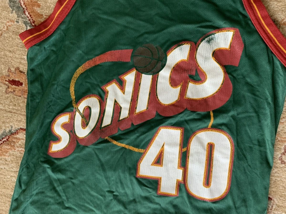 Champion × NBA × Vintage Vintage Shawn Kemp Seattle SuperSonics NBA Champion Jersey Size US M / EU 48-50 / 2 - 6 Thumbnail