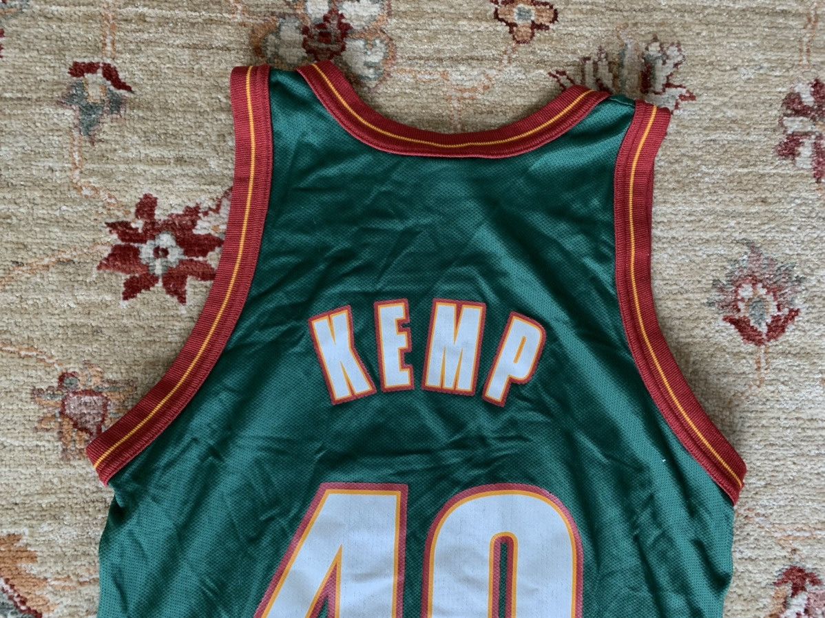 Champion × NBA × Vintage Vintage Shawn Kemp Seattle SuperSonics NBA Champion Jersey Size US M / EU 48-50 / 2 - 7 Thumbnail