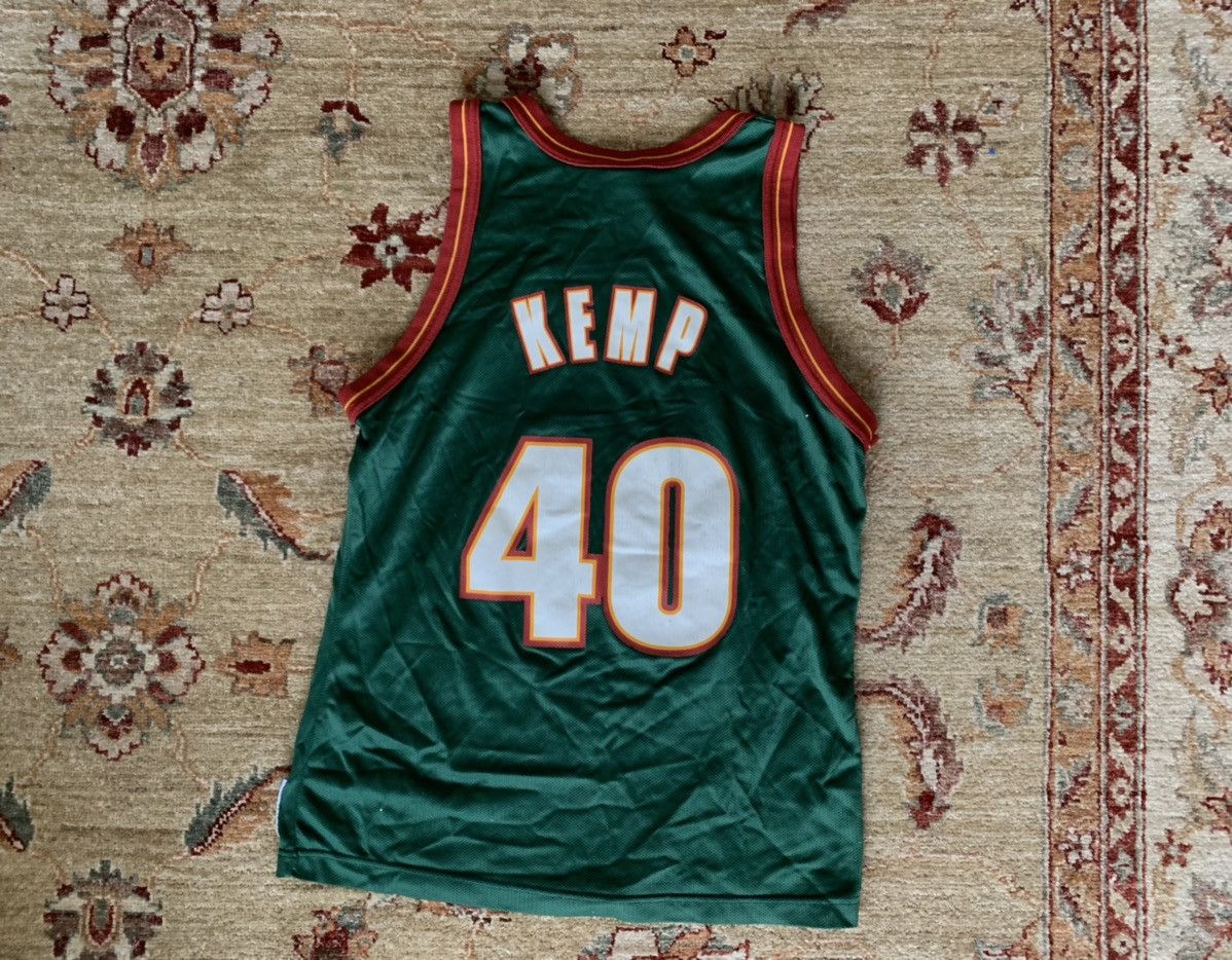 Champion × NBA × Vintage Vintage Shawn Kemp Seattle SuperSonics NBA Champion Jersey Size US M / EU 48-50 / 2 - 4 Thumbnail
