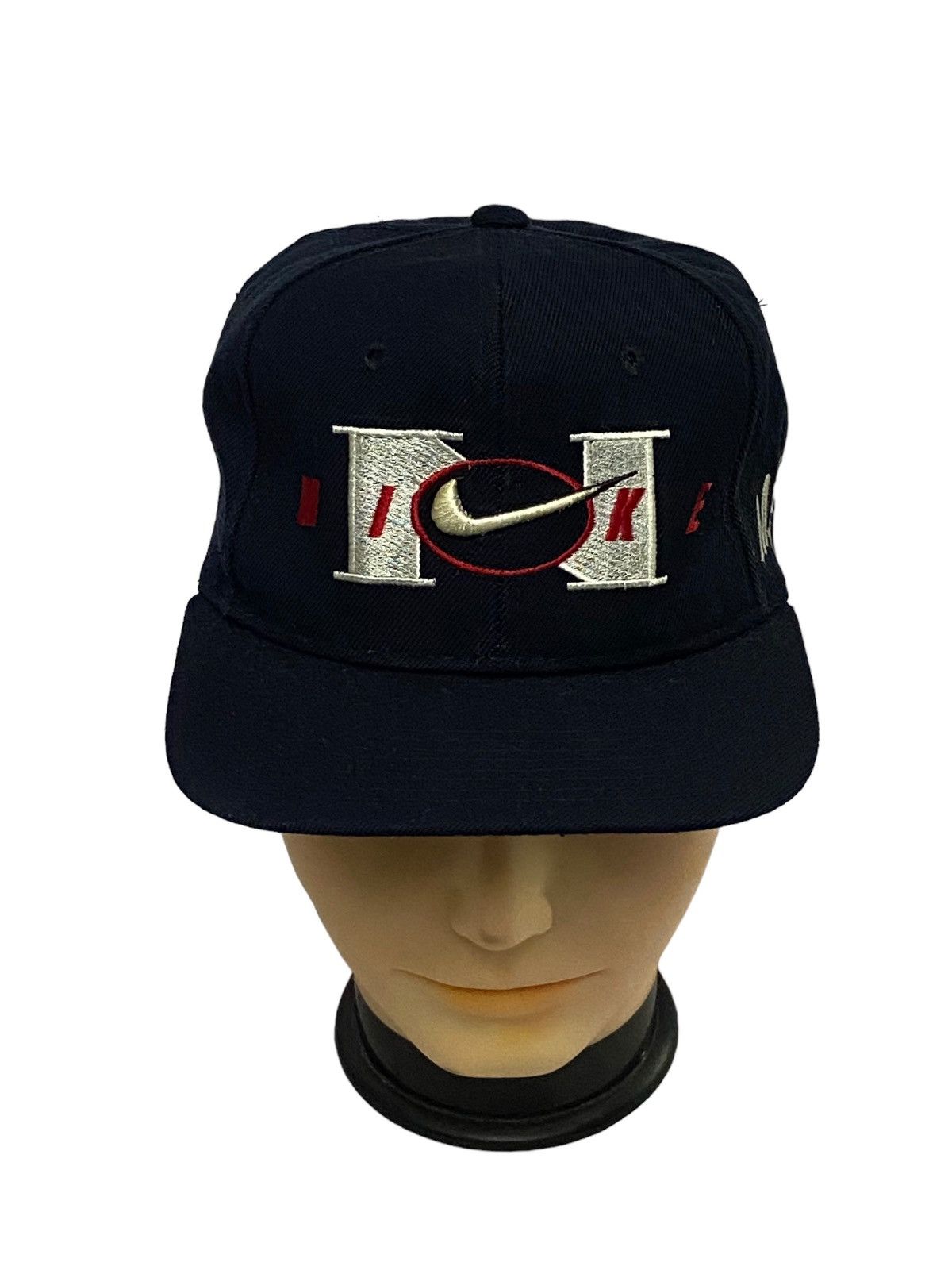 Nike Vintage 90s Nike M.Jorden Snapback Cap/Hats Size ONE SIZE - 8 Thumbnail