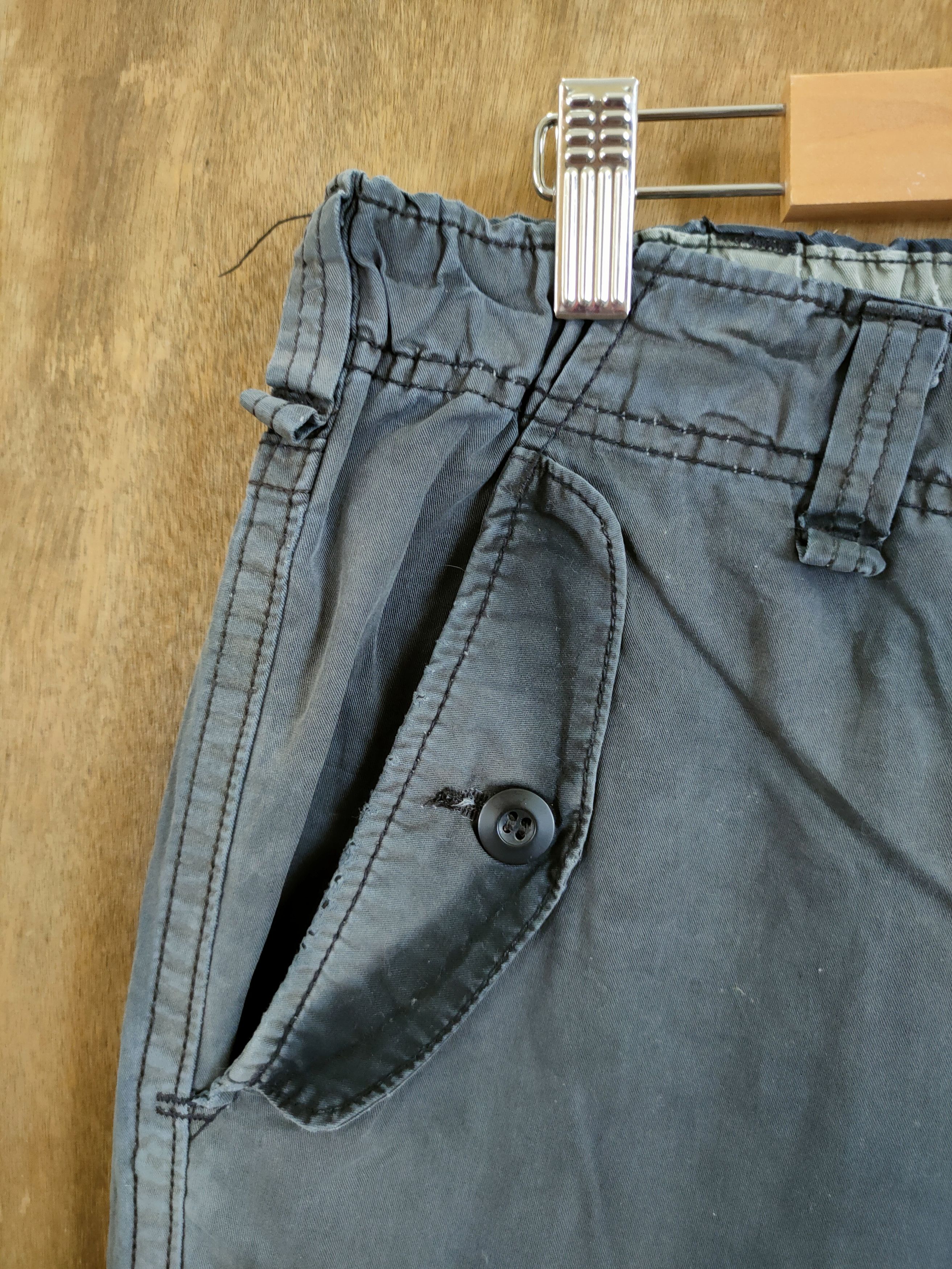 Japanese Brand Japan faded multi pocket tactical cargo pants #46-747 Size US 33 - 4 Thumbnail