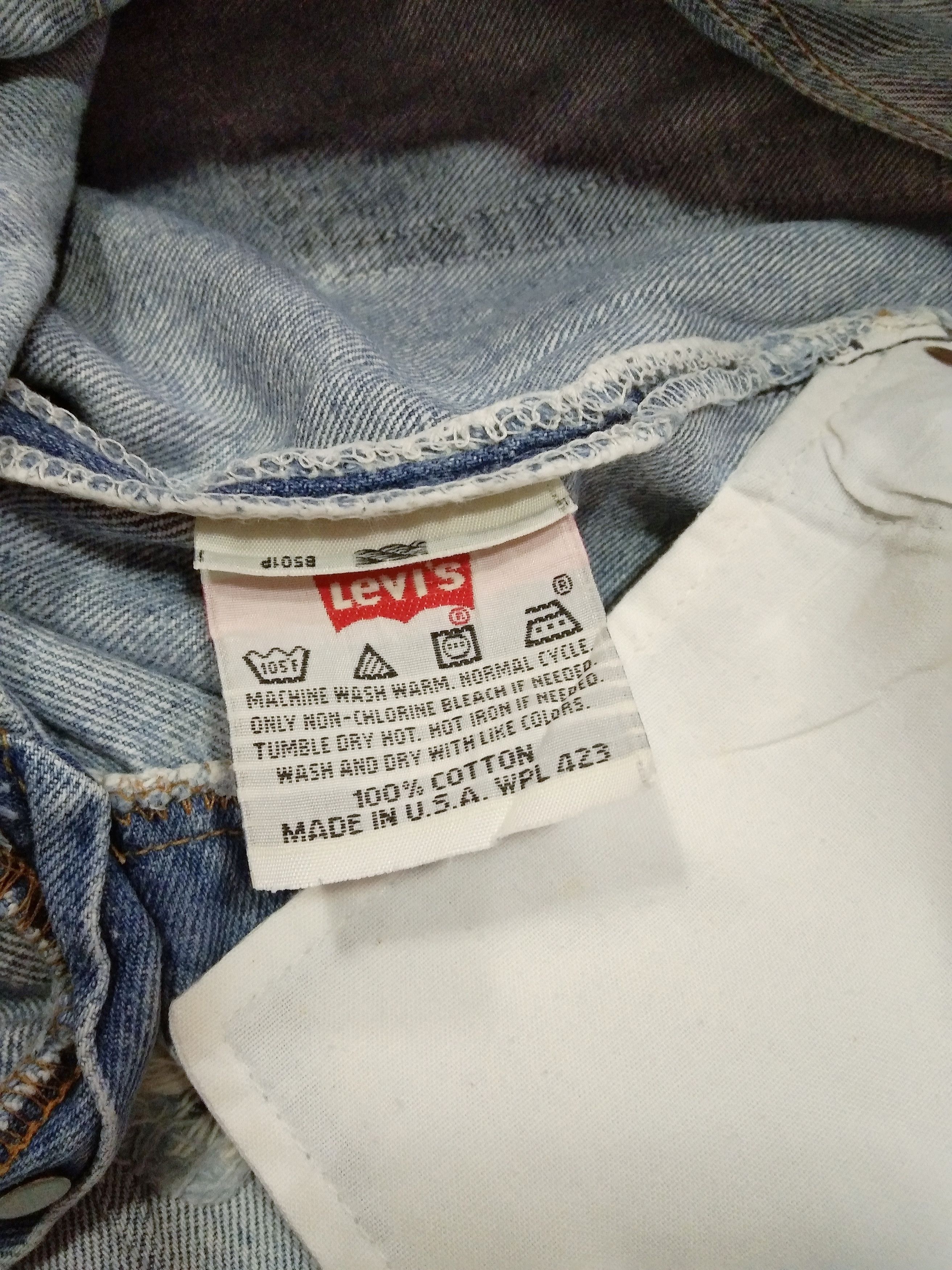 Levi's × Vintage 90s Vintage Levis 501 Made In USA Distressed Jeans 32x31 Size US 32 / EU 48 - 9 Thumbnail