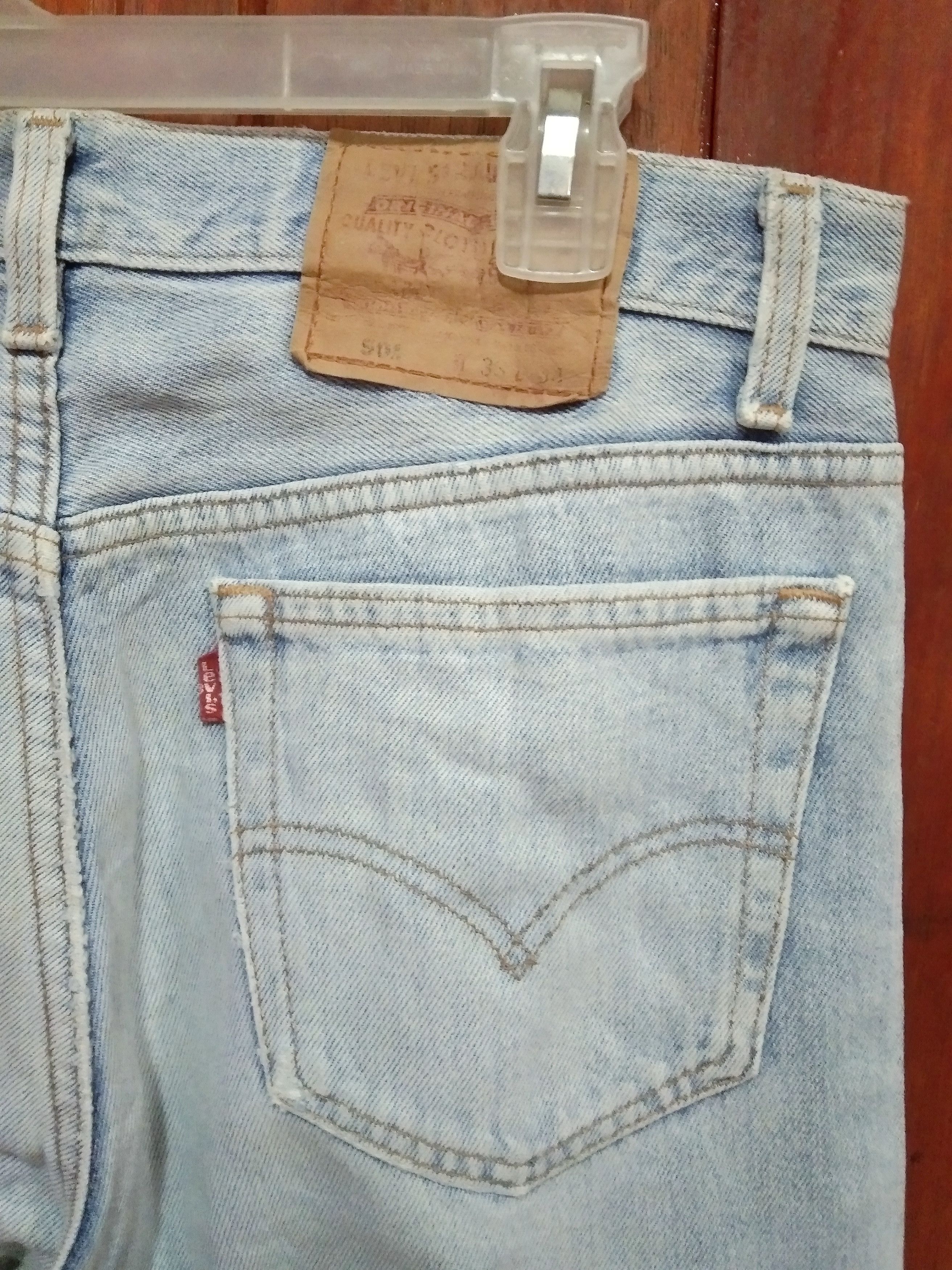 Levi's × Vintage 90s Vintage Levis 501 Made In USA Distressed Jeans 32x31 Size US 32 / EU 48 - 4 Thumbnail