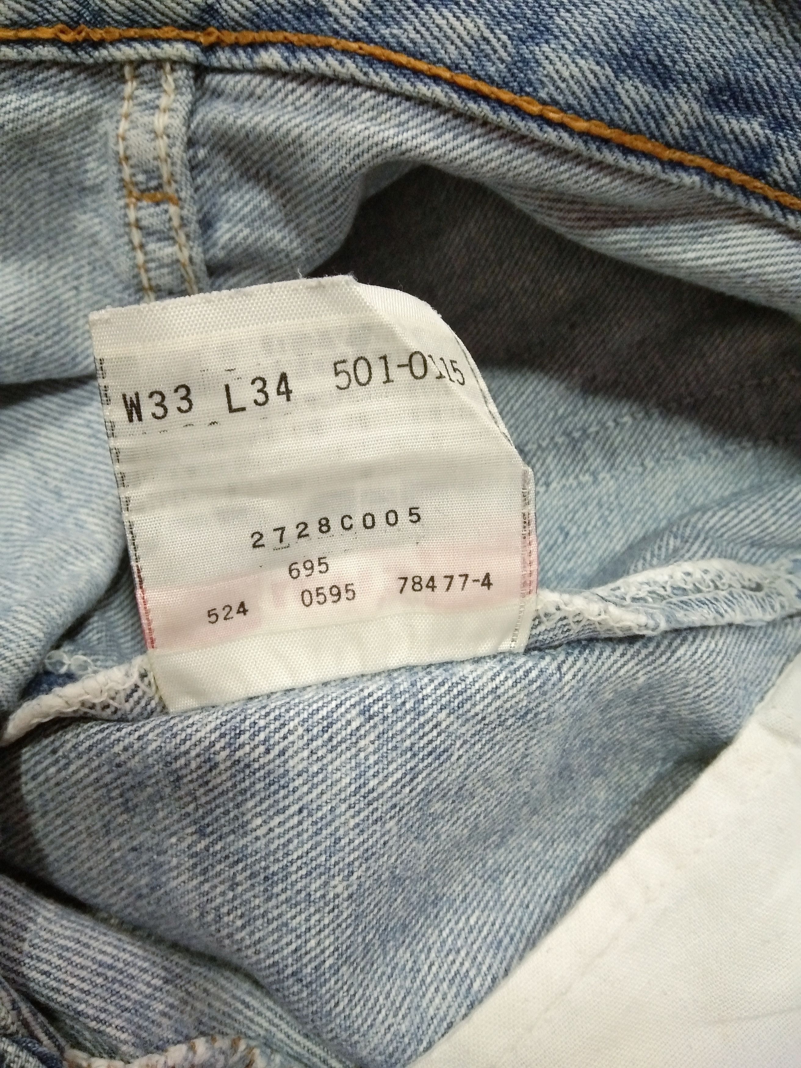 Levi's × Vintage 90s Vintage Levis 501 Made In USA Distressed Jeans 32x31 Size US 32 / EU 48 - 10 Thumbnail
