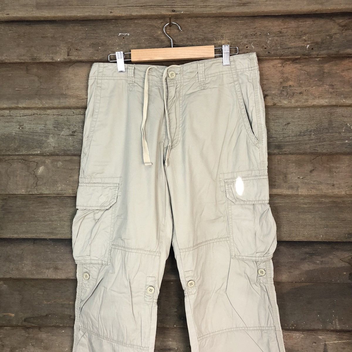 Japanese Brand DLL Uniqlo japan Brown Cargo Multipocket Pants #1513 Size US 32 / EU 48 - 2 Thumbnail