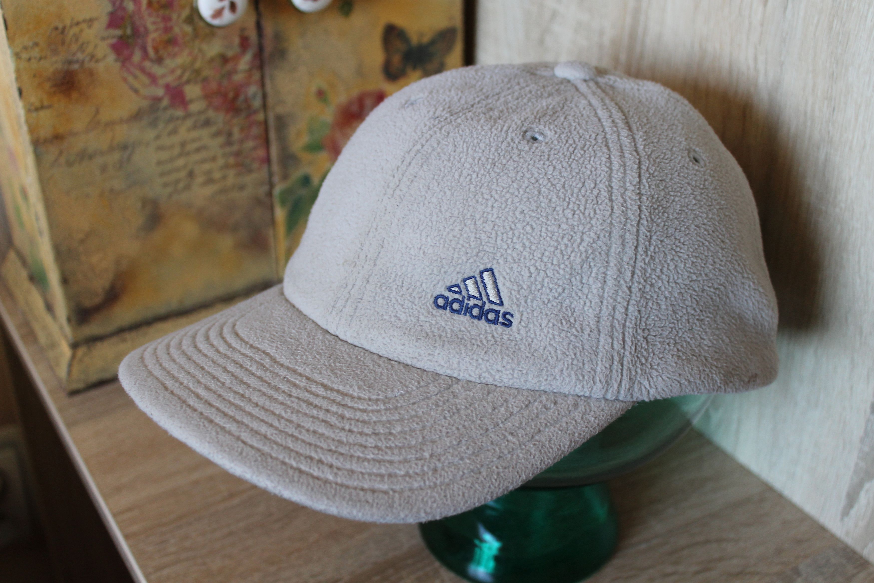 Adidas × Vintage Vintage Adidas fleece caps Size ONE SIZE - 1 Thumbnail