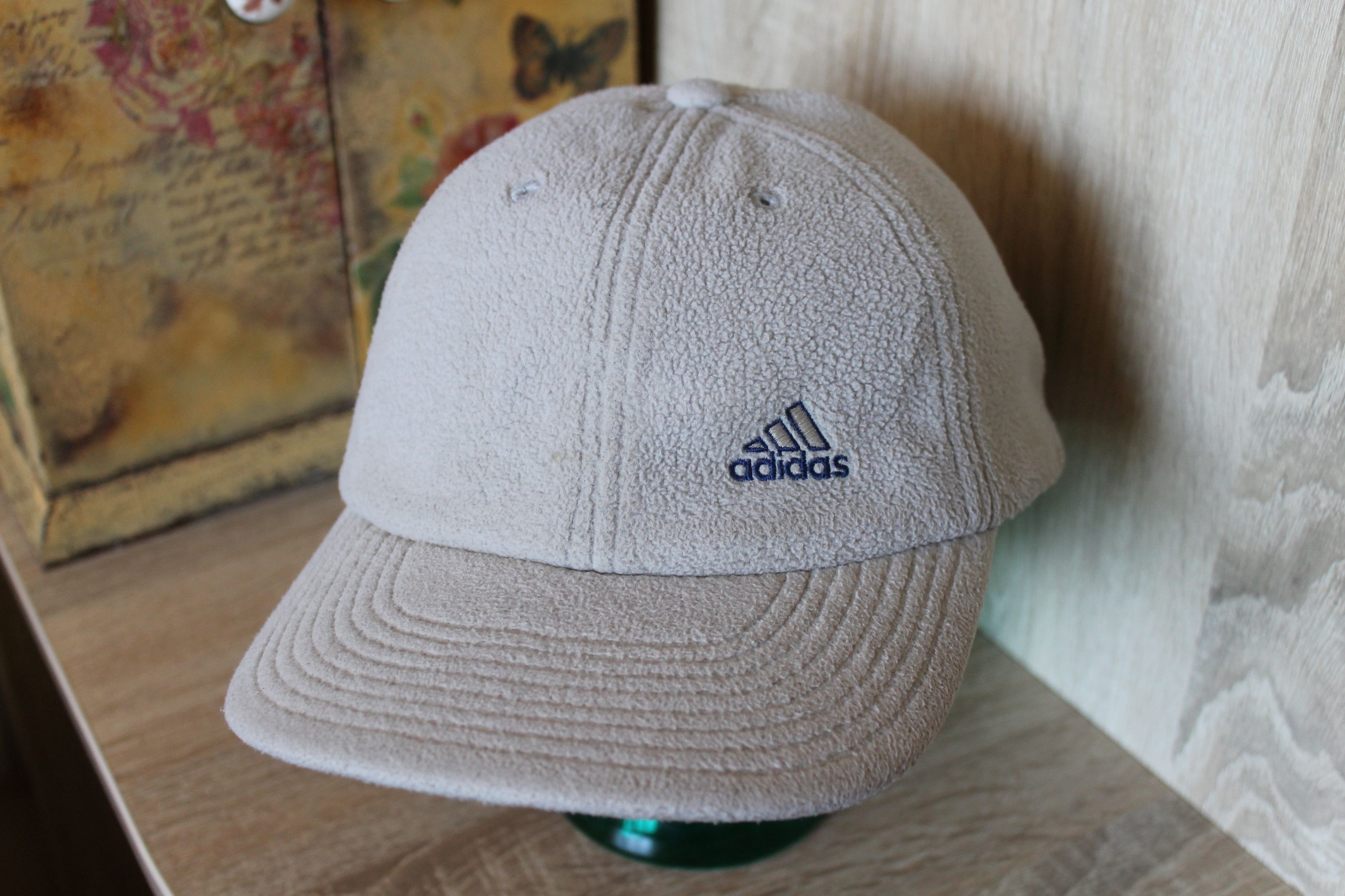 Adidas × Vintage Vintage Adidas fleece caps Size ONE SIZE - 2 Thumbnail