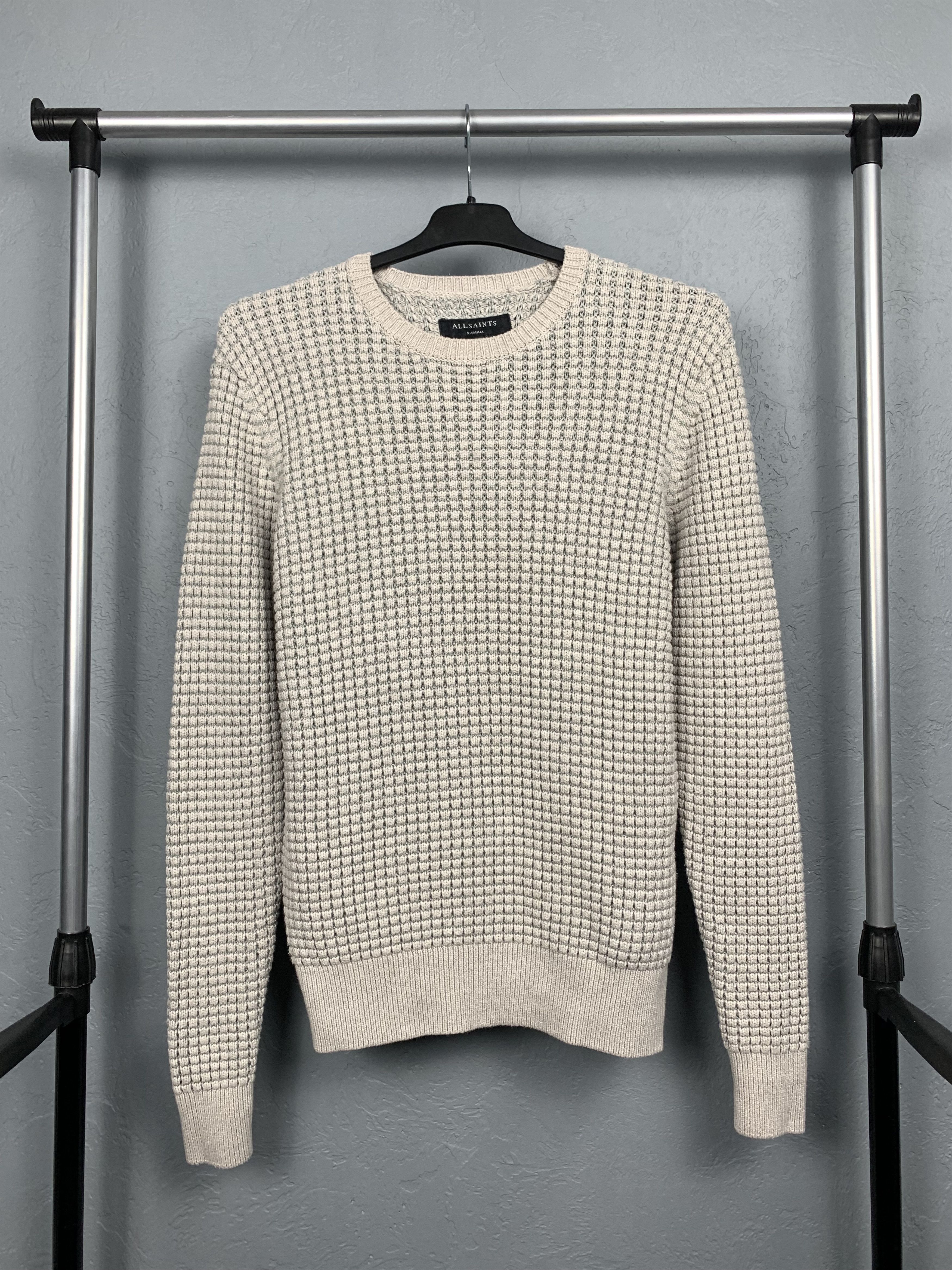 Allsaints Allsaints Vintage Mens Eydon Crew Neck Knit Sweater Size US S / EU 44-46 / 1 - 1 Thumbnail