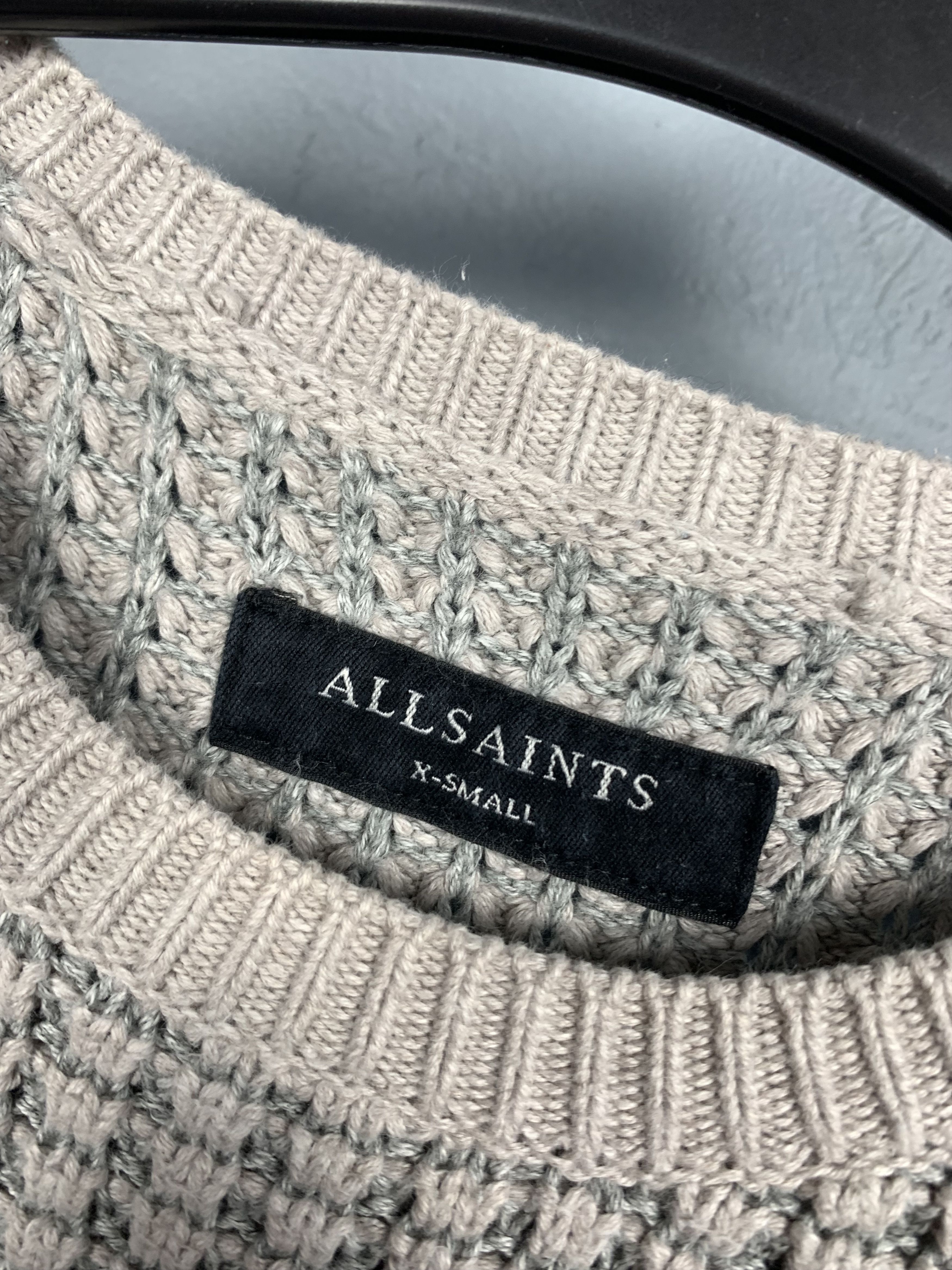 Allsaints Allsaints Vintage Mens Eydon Crew Neck Knit Sweater Size US S / EU 44-46 / 1 - 3 Thumbnail