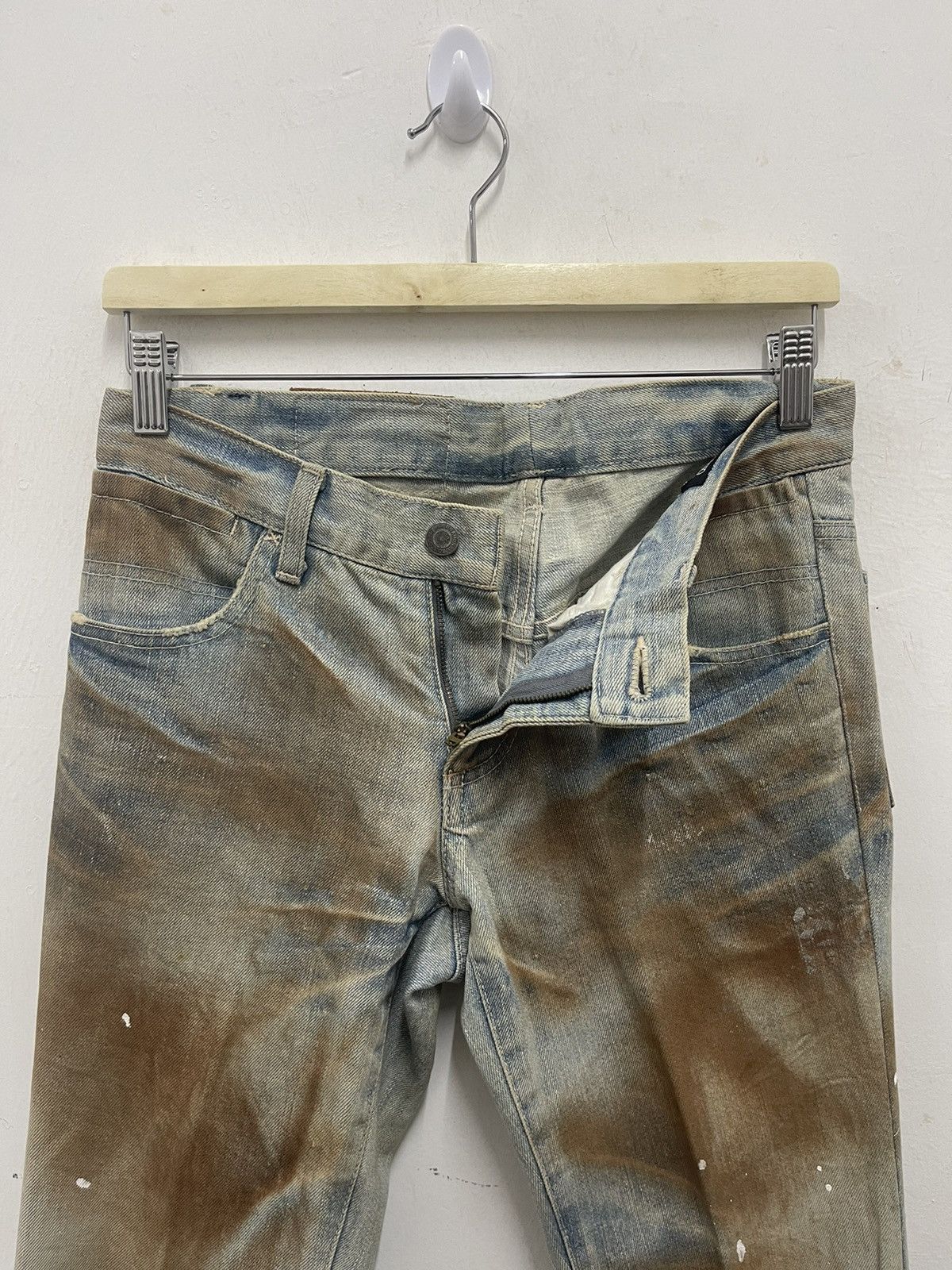 Tornado Mart Rare Vintage TORNADO MART Paint Splattered Mud Wash Jeans Size US 30 / EU 46 - 6 Thumbnail