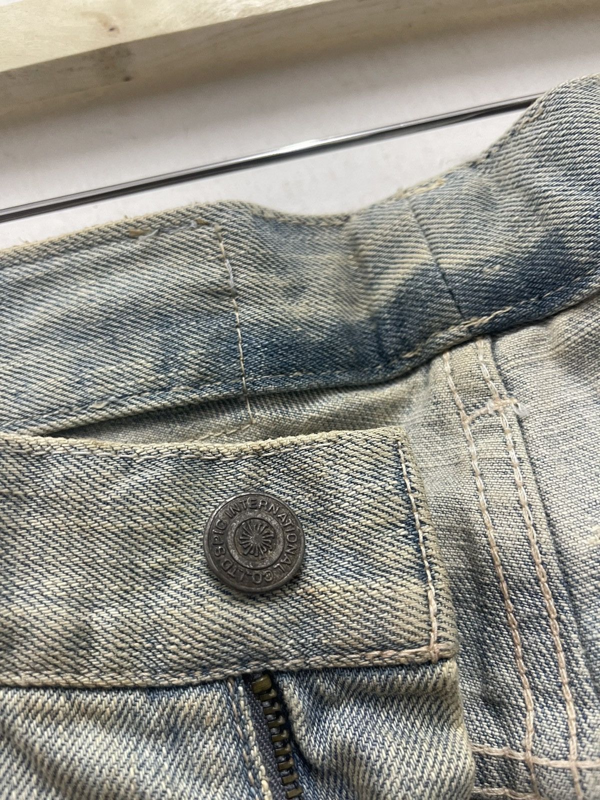 Tornado Mart Rare Vintage TORNADO MART Paint Splattered Mud Wash Jeans Size US 30 / EU 46 - 7 Thumbnail