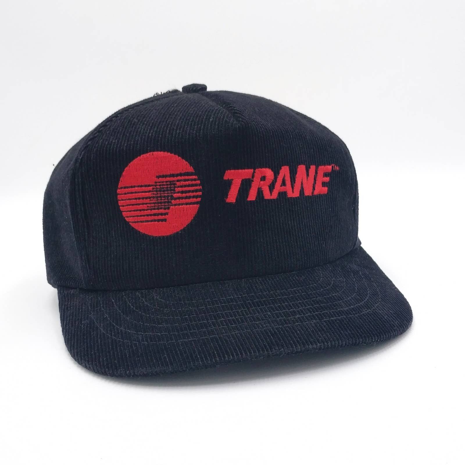 Vintage Vintage Trane Corduroy Snapback Trucker Hat 70s 80s Cap USA Size ONE SIZE - 1 Thumbnail