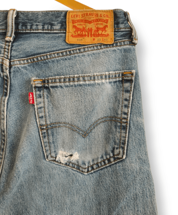 Levi's × Vintage Rare Vintage 1990’s Levi’s 505 Light Blue Wash Denim Jeans Size US 33 - 8 Thumbnail