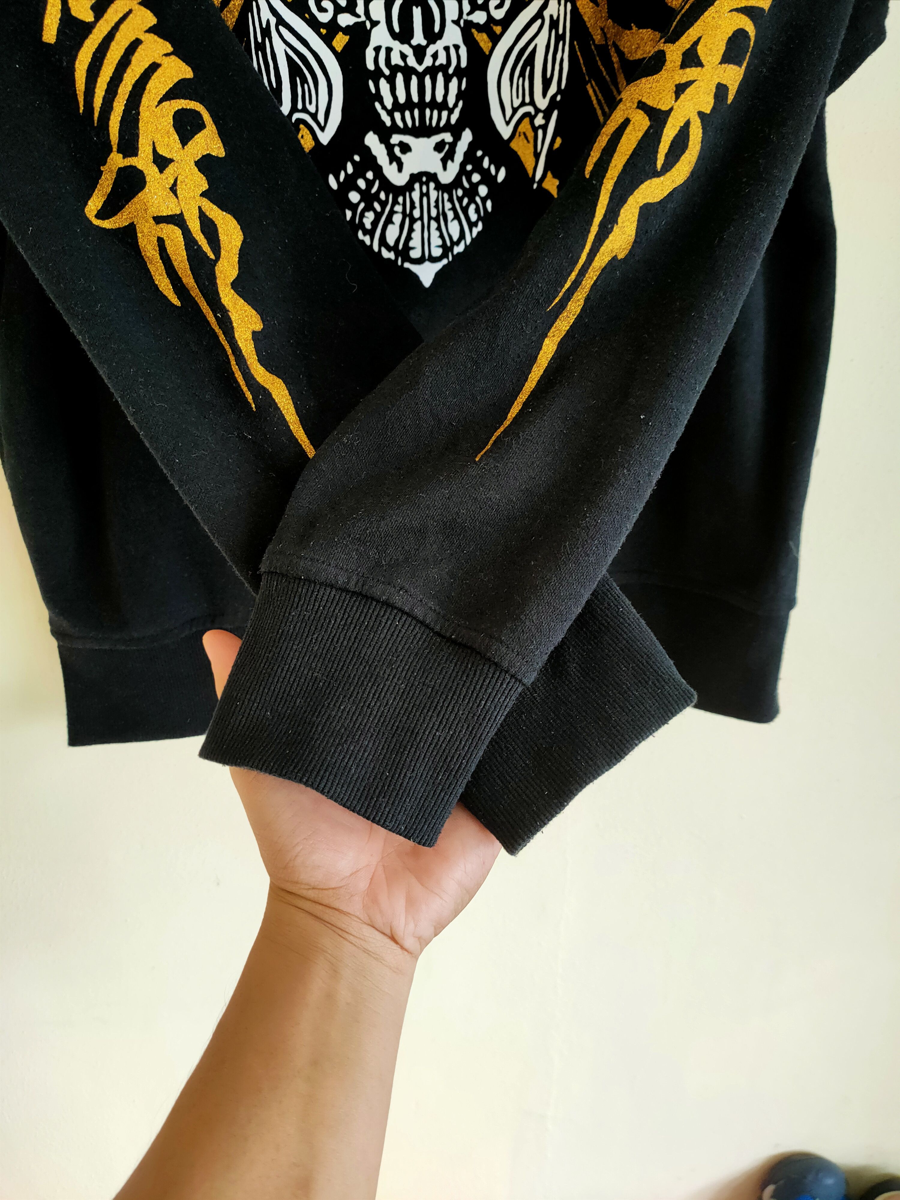 Japanese Brand Vintage Skull 💀 Big Logo Zipup Sweatshirt Size US L / EU 52-54 / 3 - 3 Thumbnail
