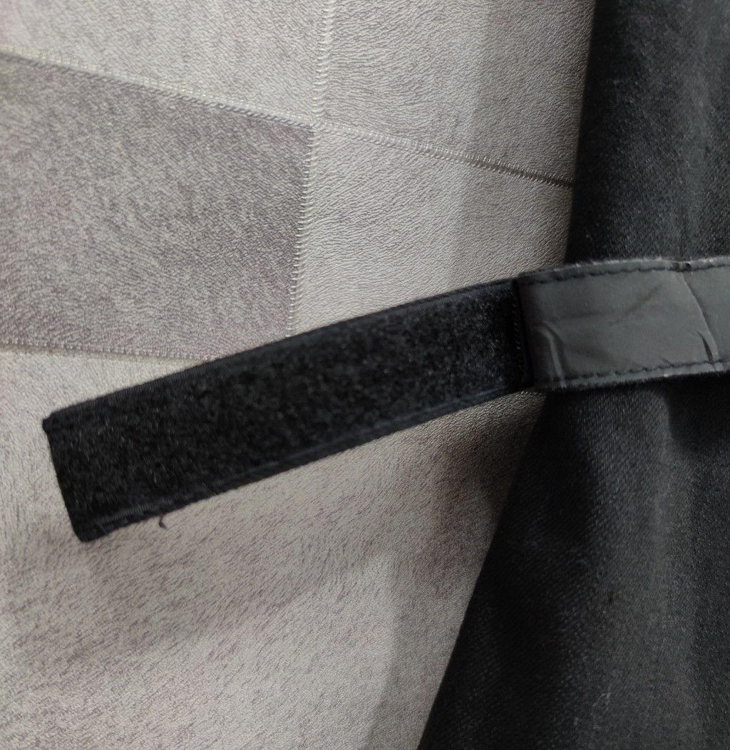 Seditionaries UNIQLO Bondage Reflective Velcro Strap Black Denim Pants Size US 29 - 6 Thumbnail