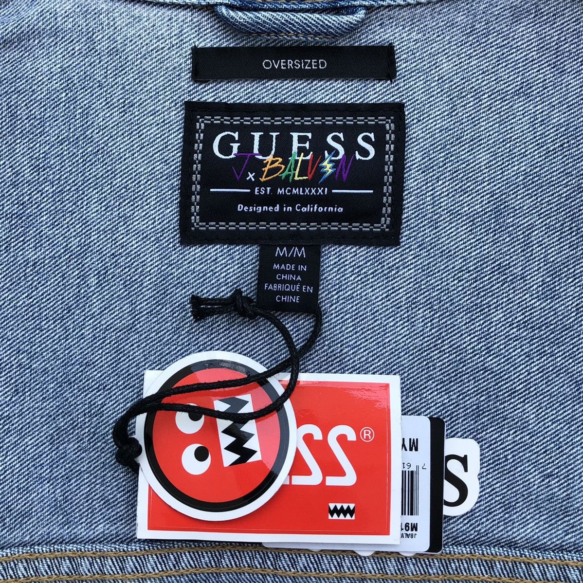 Guess × J Balvin Guess X J Balvin Oversized Denim Embroidery Logo Jacket Size US M / EU 48-50 / 2 - 13 Thumbnail