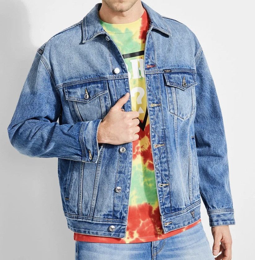 Guess × J Balvin Guess X J Balvin Oversized Denim Embroidery Logo Jacket Size US M / EU 48-50 / 2 - 3 Thumbnail