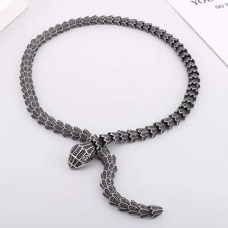 Jewelry Snake Link Chain Necklaces Size ONE SIZE - 1 Thumbnail