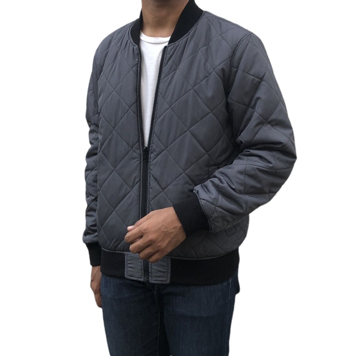 Japanese Brand Suggestion Thunder Print Reversible Quilted Bomber Jacket Size US M / EU 48-50 / 2 - 5 Thumbnail