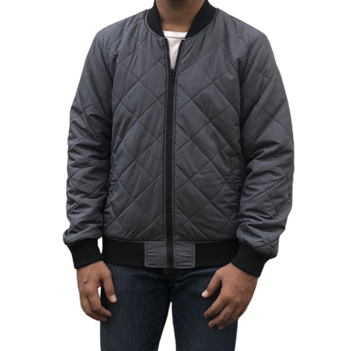 Japanese Brand Suggestion Thunder Print Reversible Quilted Bomber Jacket Size US M / EU 48-50 / 2 - 6 Thumbnail