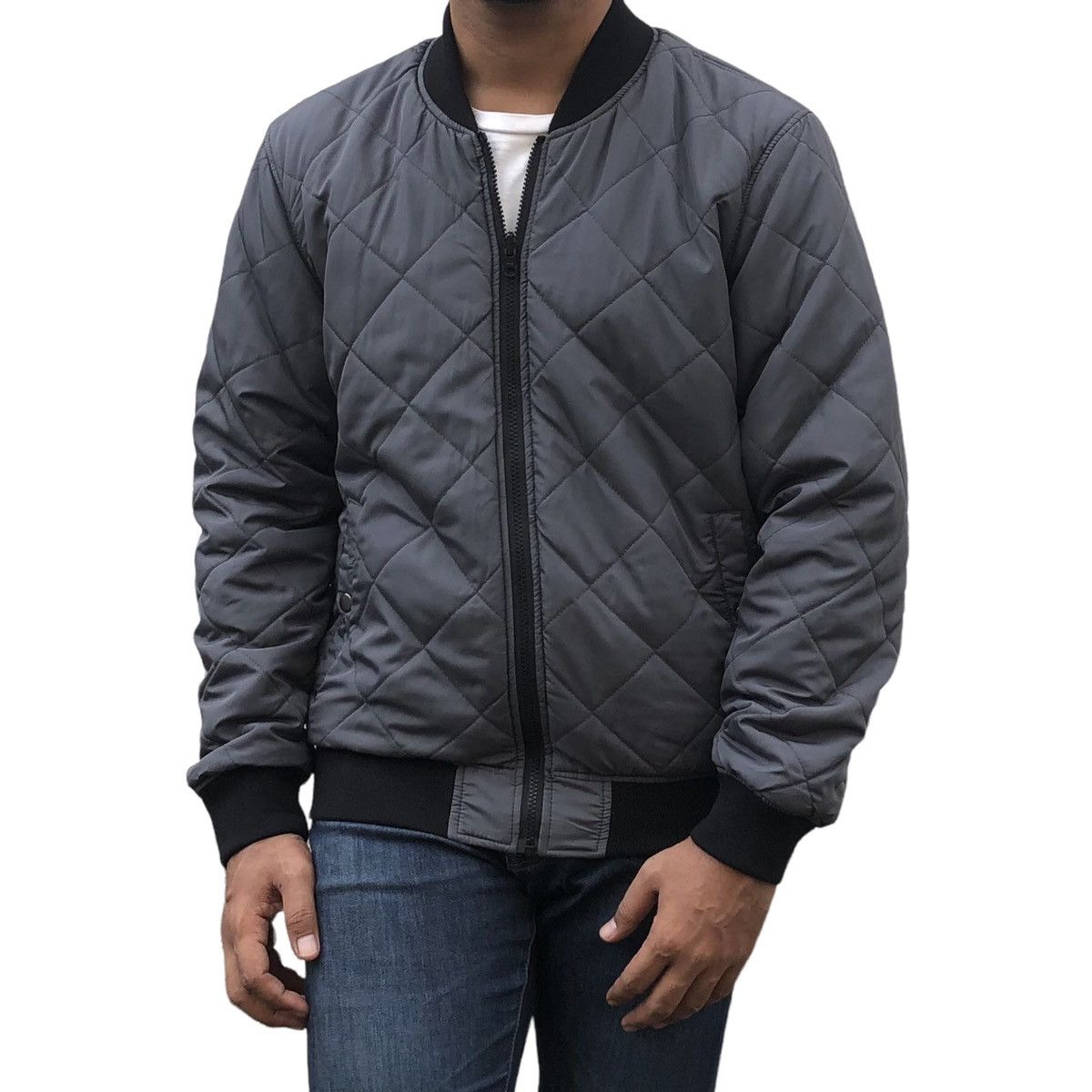Japanese Brand Suggestion Thunder Print Reversible Quilted Bomber Jacket Size US M / EU 48-50 / 2 - 4 Thumbnail
