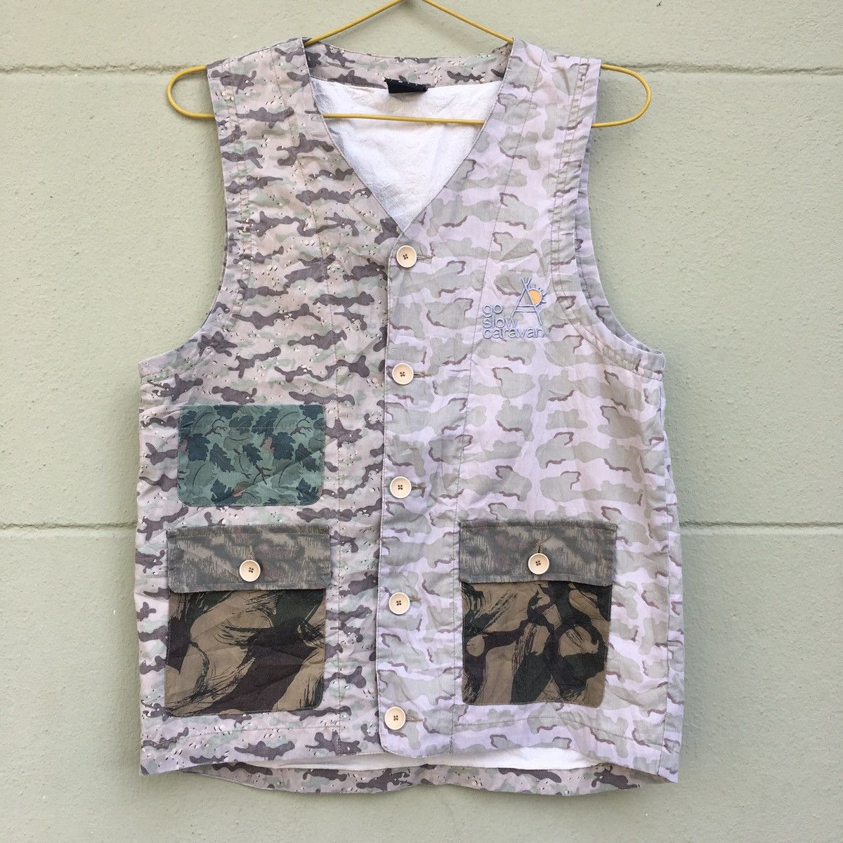 Japanese Brand × go slow caravan Japanese Brand Camo Vest Size US S / EU 44-46 / 1 - 2 Thumbnail