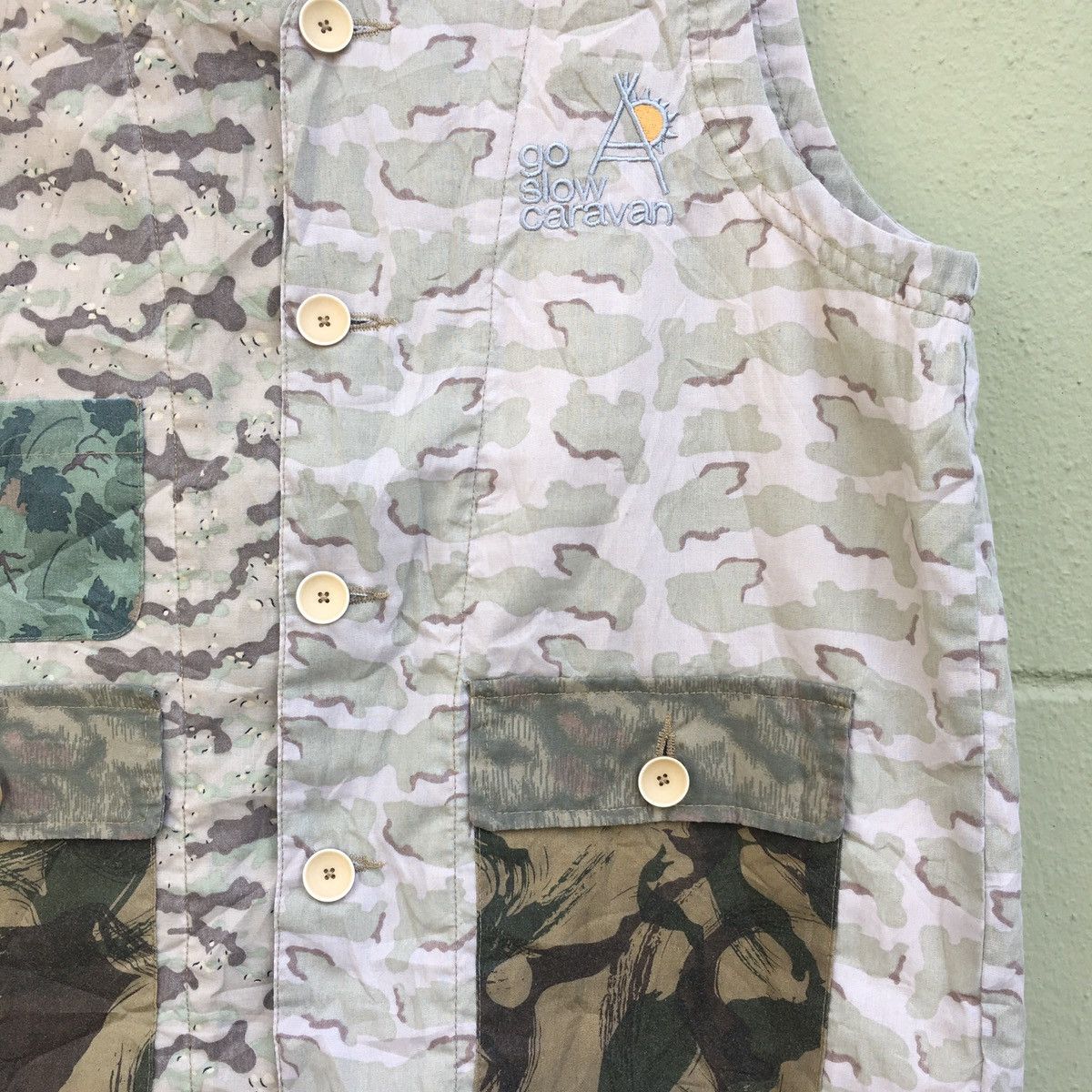 Japanese Brand × go slow caravan Japanese Brand Camo Vest Size US S / EU 44-46 / 1 - 3 Thumbnail