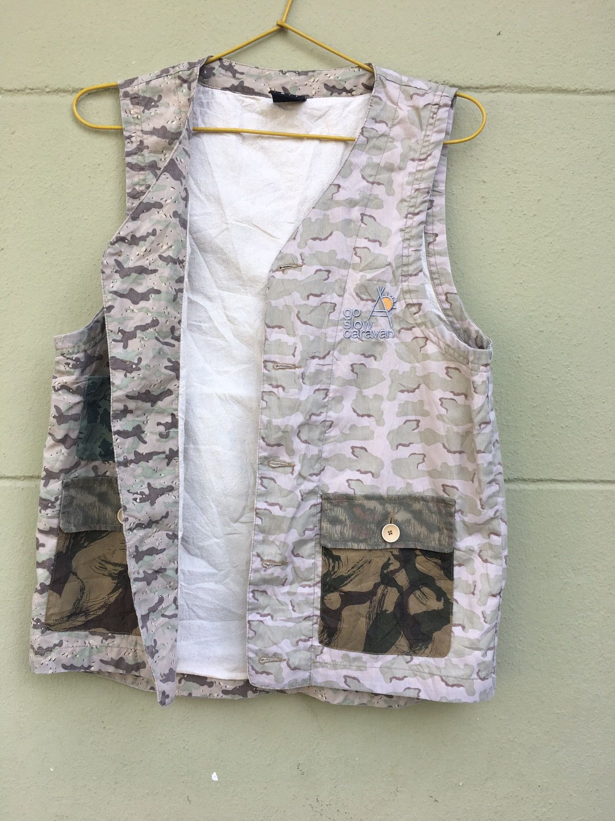 Japanese Brand × go slow caravan Japanese Brand Camo Vest Size US S / EU 44-46 / 1 - 7 Thumbnail