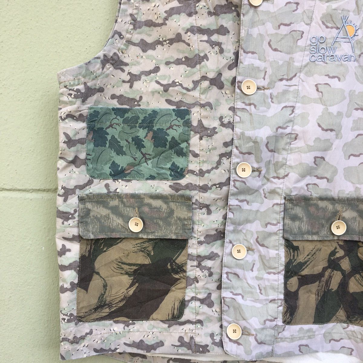 Japanese Brand × go slow caravan Japanese Brand Camo Vest Size US S / EU 44-46 / 1 - 4 Thumbnail