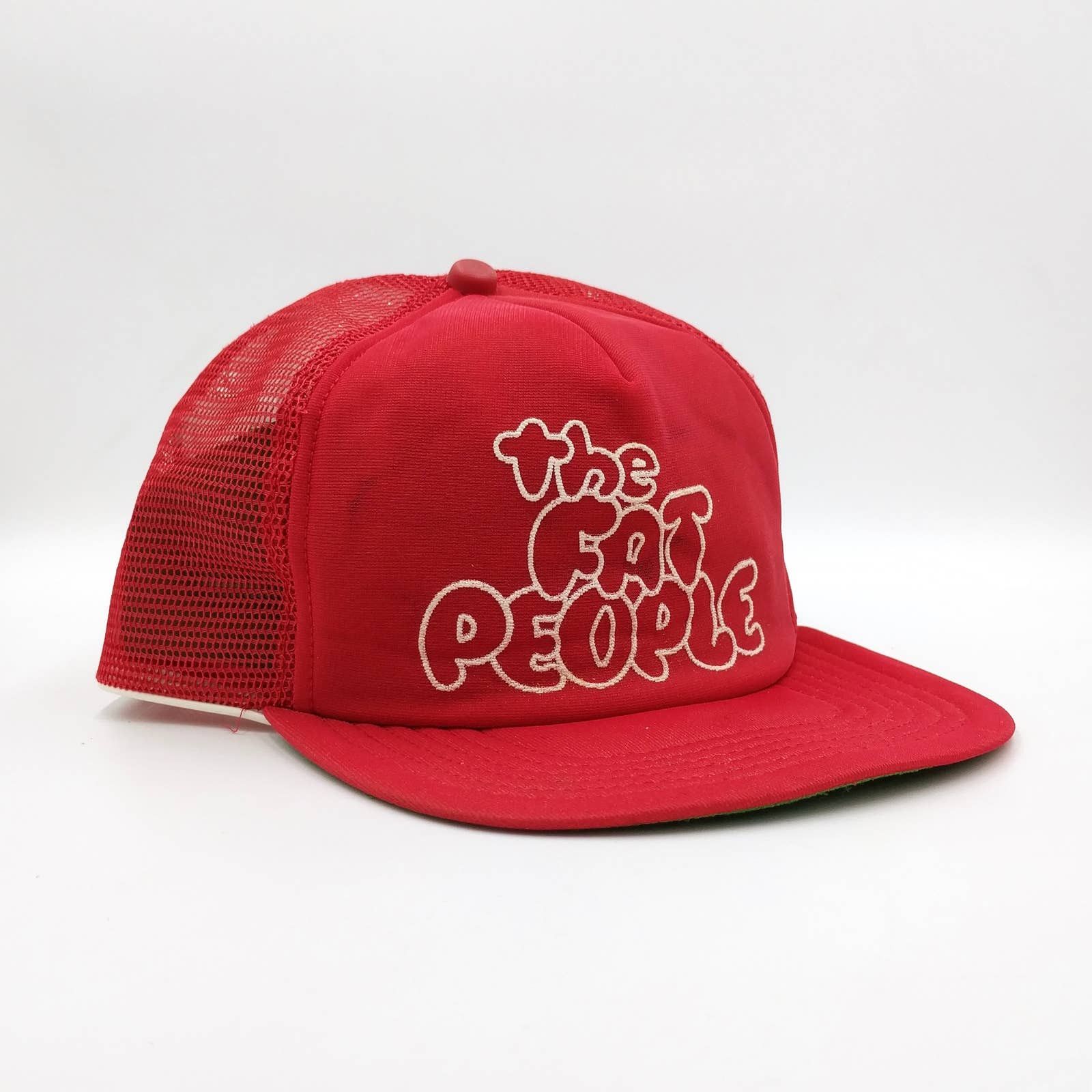 Vintage Vintage The Fat People Snapback Trucker Hat Mesh Funny 90s Size ONE SIZE - 1 Thumbnail