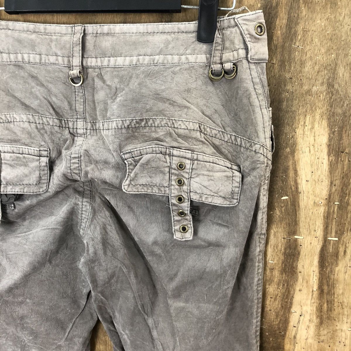 Japanese Brand Sabella Grey Corduroi Casual pants #6305 Size 27" / US 4 / IT 40 - 10 Thumbnail
