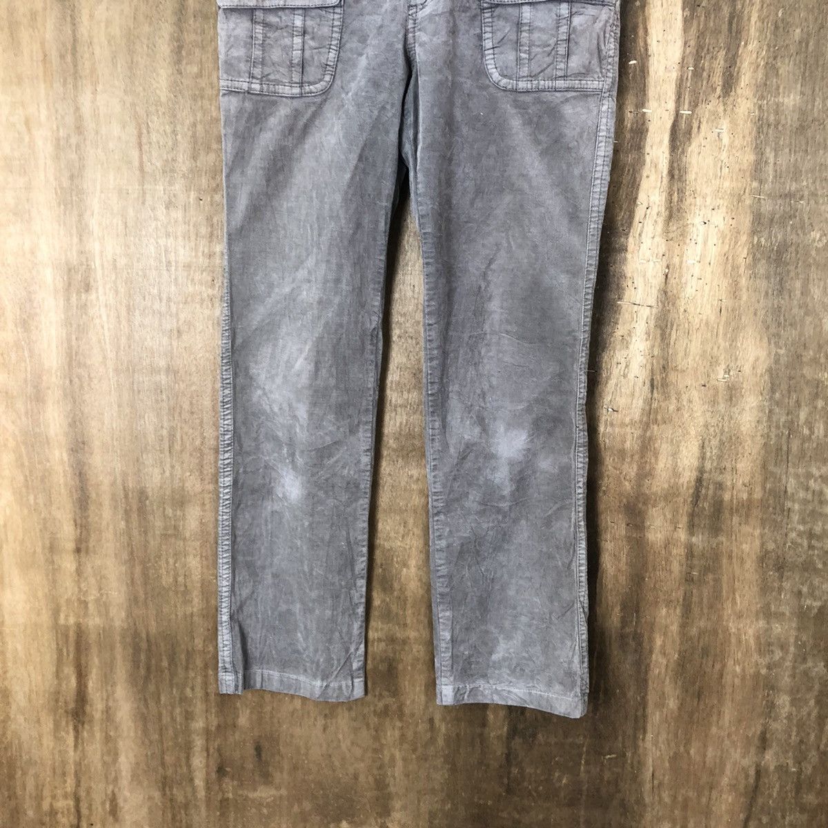 Japanese Brand Sabella Grey Corduroi Casual pants #6305 Size 27" / US 4 / IT 40 - 3 Thumbnail