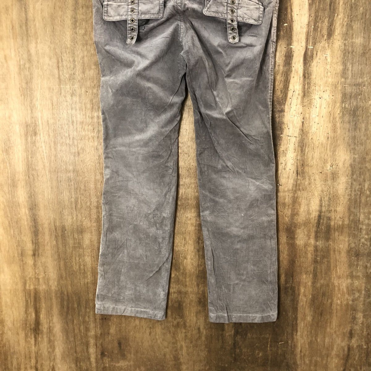 Japanese Brand Sabella Grey Corduroi Casual pants #6305 Size 27" / US 4 / IT 40 - 8 Thumbnail