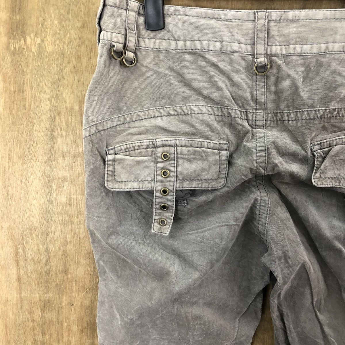 Japanese Brand Sabella Grey Corduroi Casual pants #6305 Size 27" / US 4 / IT 40 - 9 Thumbnail