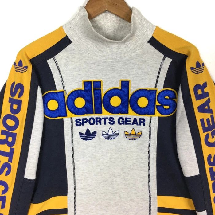 Adidas Vintage 90s ADIDAS EQUIPMENT TREFOIL Big Logo Sweatshirt Size US M / EU 48-50 / 2 - 2 Thumbnail