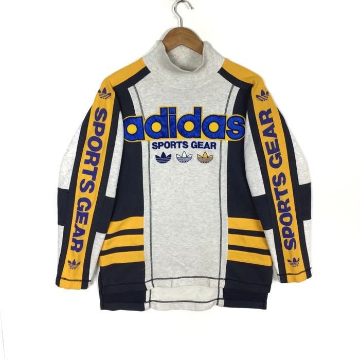 Adidas Vintage 90s ADIDAS EQUIPMENT TREFOIL Big Logo Sweatshirt Size US M / EU 48-50 / 2 - 1 Thumbnail