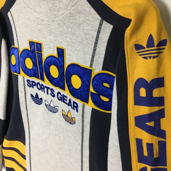 Adidas Vintage 90s ADIDAS EQUIPMENT TREFOIL Big Logo Sweatshirt Size US M / EU 48-50 / 2 - 3 Thumbnail